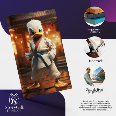 Rățușca Pasionată de Karate - Donald Duck Japonez, Marime 40x25CM [1]
