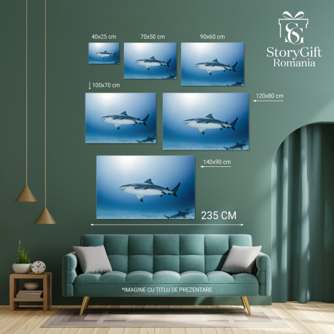 Rechin Gravid în Mediul Său Natural, Marime 40x25CM [3]