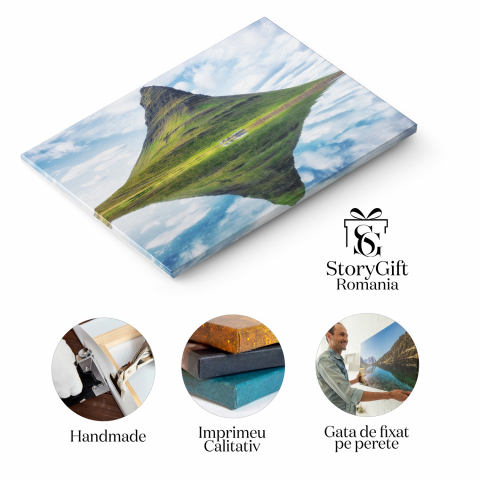 Reflexie Kirkjufell în Munții din Islanda, Marime 40x25CM [1]