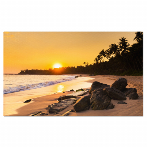 Peisaj - Reflexii de Apus - Peisaj Tropical la Plaja în Thailanda, Marime 40x25CM