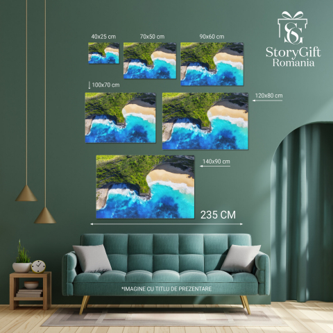 Reflexii Montane în Insulele Lofoten, Norvegia - O Frumusețe Naturală, Marime 40x25CM [3]