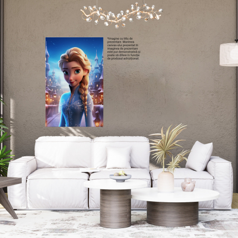 Prințesa Disney Elsa din Regatul de Gheață - Pictură Digitală, Marime 40x25CM [3]