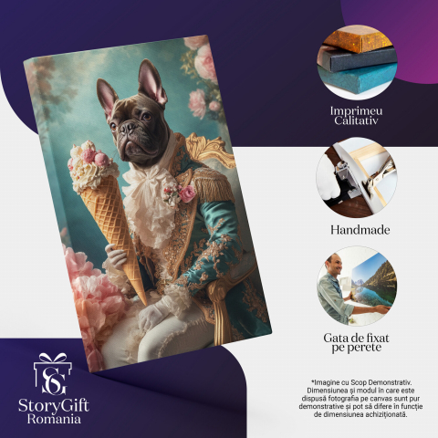 Rege pe Tron cu Cornet de Înghețată și Ținută RegalăMarime 40x25CM [3]