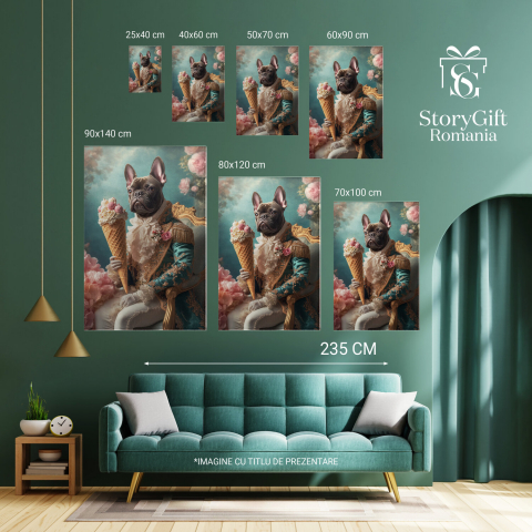 Rege pe Tron cu Cornet de Înghețată și Ținută RegalăMarime 40x25CM [5]