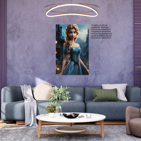Tablou Canvas - Regina Elsa din Frozen în Regatul Frumuseții, Marime 40x25CM [3]