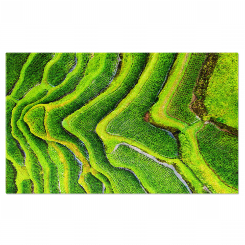 Peisaje cu Drona - Rizieri Terase Aerian, Marime 40x25CM