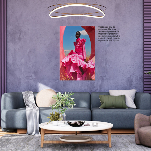 Tablou Canvas Roz prin Savana, Marime 40x25CM [2]