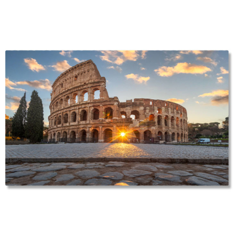 Tablouri Canvas - Tablou Canvas: Ruinele Romei - Bucurie pentru Calatori 40x25CM