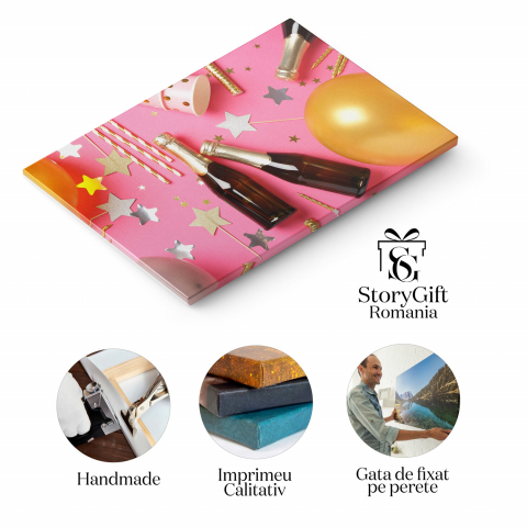 Tablou Canvas: Sărbătoare Dulce și Deserturi Festive, Marime 40x25CM [1]