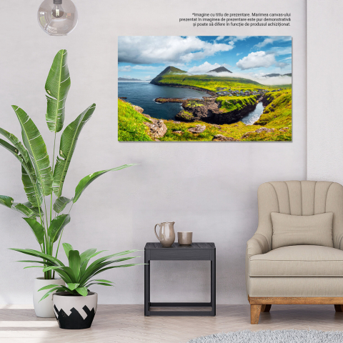 Viață Rurală în Insulele Feroe - Simplitatea Naturii, Marime 40x25CM [2]