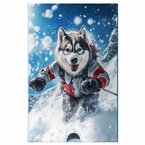 Hobby - Tablou Canvas Personalizat Schiuri Pe Munte, Sportiv Iarna
Marime 40x25CM