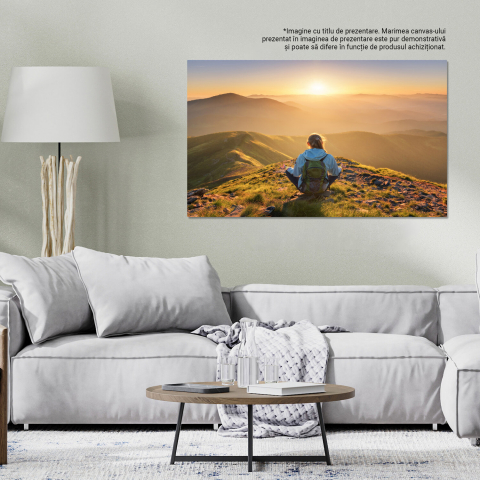 Tablou Canvas Sclipiri în Pădure: Meditație și Călătorie în Natură, Marime 40x25CM [2]