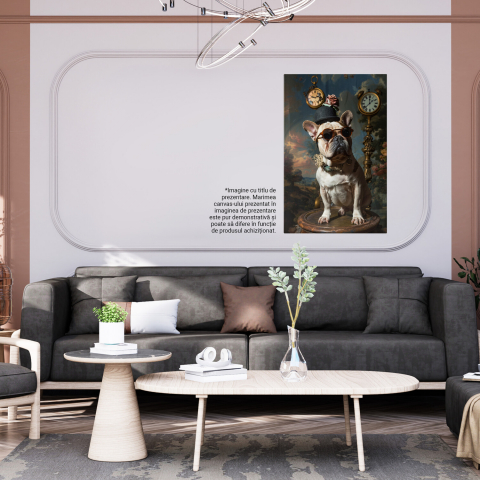 Seara Impresionantă a Domnului Dog - Câine Pregătit de Carnaval cu Ochelari, Marime 40x25CM [3]