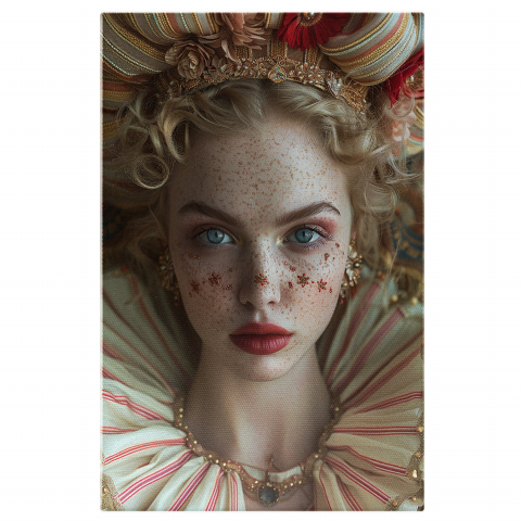 Lady Seductivă cu Pistrui și Pălărie, Marime 40x25CM