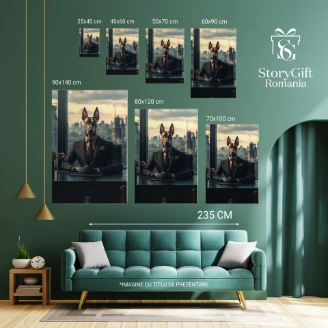  Tablou Canvas Personalizat Costum Business Deasupra OrașuluiMarime 140x90CM [5]