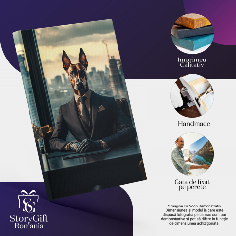  Tablou Canvas Personalizat Costum Business Deasupra OrașuluiMarime 140x90CM [3]