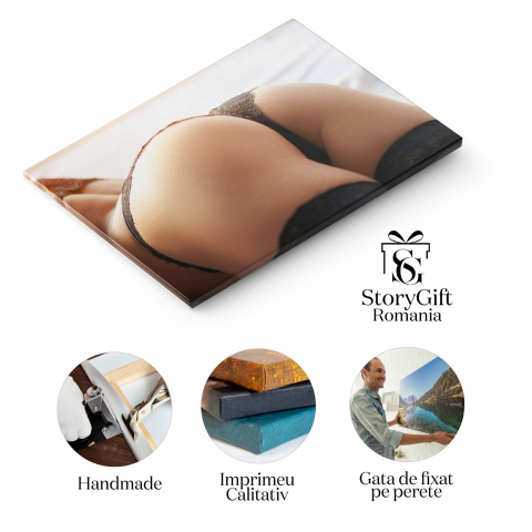 Tablou Canvas: Senzualitate și Lingerie Elegantă, Marime 40x25CM [1]