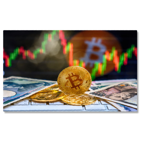 Diverse - Tablou Canvas Skyline Chicago si Skyscrapere Chicago, Urban, Noapte, Skyscraper, Arhitectura, Peisaj Urban 1306 40x25CM