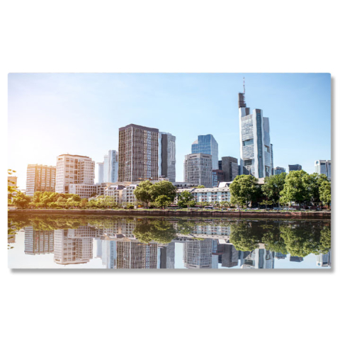Tablou Canvas Skyline Frankfurt Noaptea 2023, frankfurt, arhitectura, noapte, skyline, Germania 2038 40x25CM [0]