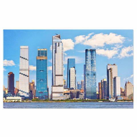 Oraș - Tablou Canvas: Skyline-ul Midtown Manhattan - O Privire Asupra Modernității din NYC, Marime 40x25CM
