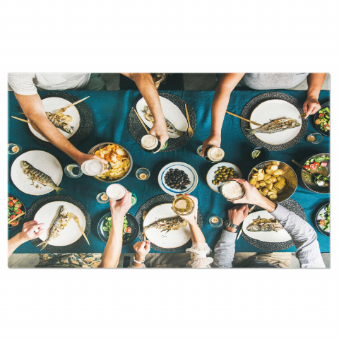 Socializare și Bucurie la Masa de Sărbătoare: Gastronomie și Familie, Marime 40x25CM