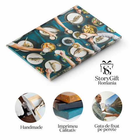 Socializare și Bucurie la Masa de Sărbătoare: Gastronomie și Familie, Marime 40x25CM [1]