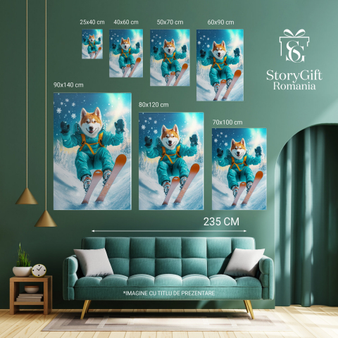 Tablou Canvas Personalizat Sportiv Pe Schiuri
Marime 140x90CM [5]