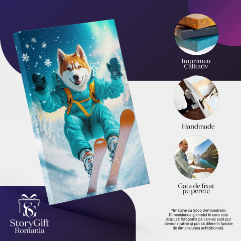 Tablou Canvas Personalizat Sportiv Pe Schiuri
Marime 140x90CM [3]