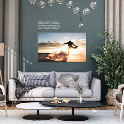 Tablou Canvas: Sportiv în Mișcare - Apusul Inspirator, Marime 40x25CM [3]