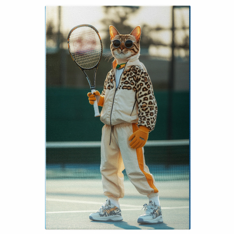 Sport -  Tablou Canvas Personalizat Sportiv Pe Teren De Tenis Cu Animal Print




Marime 40x25CM