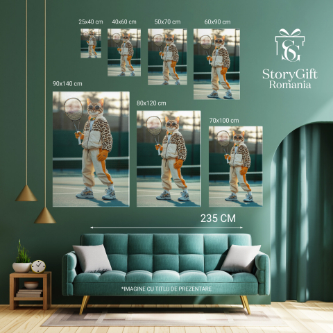  Tablou Canvas Personalizat Sportiv Pe Teren De Tenis Cu Animal Print




Marime 40x25CM [5]