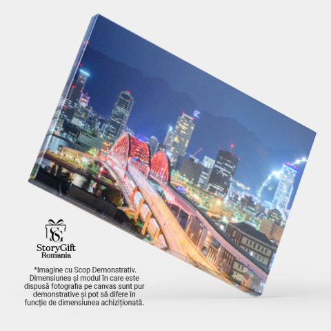 Tablou Canvas - Strazile Aglomerate ale Asiei: O Perspectiva Urbana 40x25CM [3]