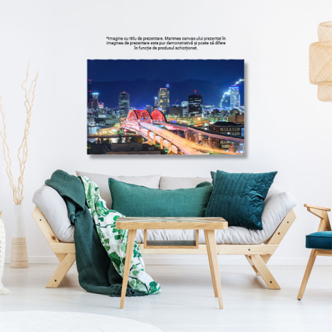 Tablou Canvas - Strazile Aglomerate ale Asiei: O Perspectiva Urbana 40x25CM [2]