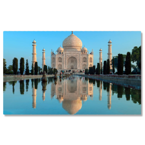 Tablou Canvas Taj Mahal in Agra, India, Taj Mahal, India, Agra, monument, mausoleu, calatorie 4428 40x25CM [0]