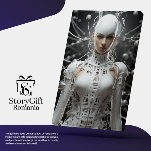 Tablou Canvas: Tehnologia elegantei  Lucrari de arta,  Design vestimentar, Fotomodel, Fotografie ,  Pictura Digitala 40x25CM [4]