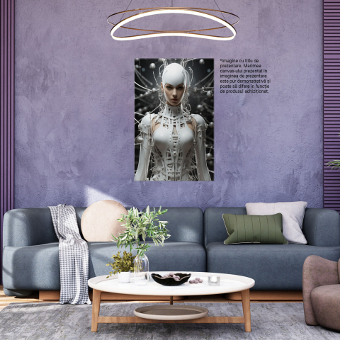 Tehnologia Eleganței - Tablou Canvas cu Artă Digitală și Design Vestimentar, Marime 40x25CM [3]