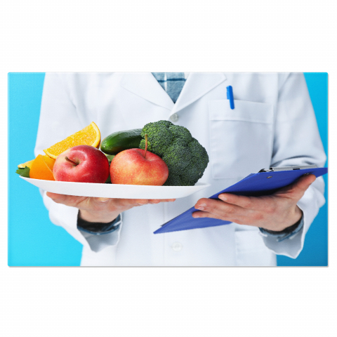Tablou Canvas: Terapie Nutrițională și Sănătate, Marime 40x25CM
