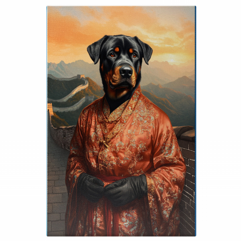 Atracții Turistice - Tablou Canvas Personalizat - Animal în Ținută Thailandeză pe Zidul Chinezesc
Marime 40x25CM