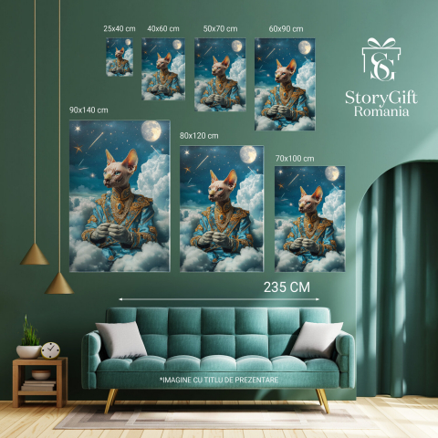 Faraon Regal cu Medalion Albastru și Lună Plină




Marime 70x50CM [5]