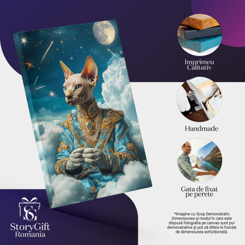 Faraon Regal cu Medalion Albastru și Lună Plină




Marime 70x50CM [3]