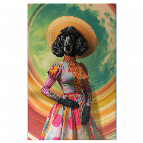 Abstract - Tinuta Doamnă Modernă - Pălărie, Rochie Colorată și Guler Portocaliu





Marime 40x25CM