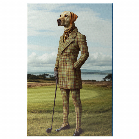 Hobby - Tablou Canvas Personalizat Ținută Elegantă în Carouri pe Terenul de Golf
Marime 40x25CM