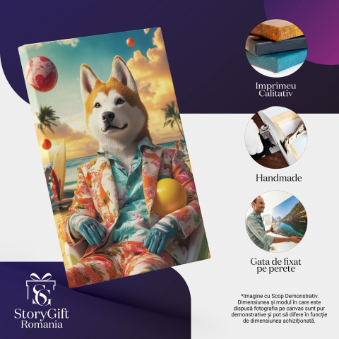 Tablou Canvas Personalizat Ținută Elegantă pe Plajă în Apus de Soare
Marime 40x25CM [3]