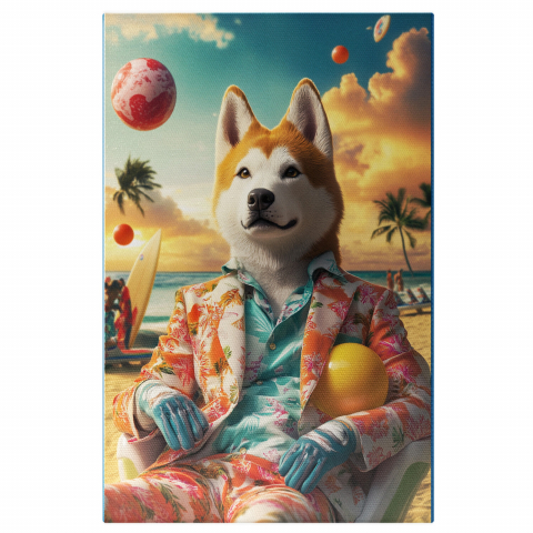 Natură - Tablou Canvas Personalizat Ținută Elegantă pe Plajă în Apus de Soare
Marime 40x25CM