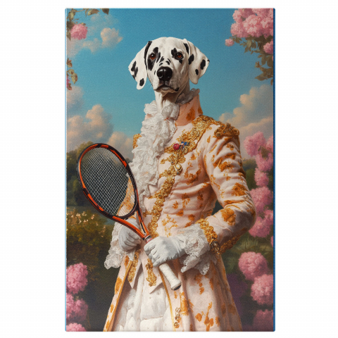 Tablouri - Tablou Canvas Personalizat Eleganță Roz cu Detalii Aurii și Paletă de Tenis
Marime 40x25CM