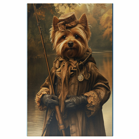 Hobby - Tablou Canvas Personalizat - Animal în Ținută Interbelică, Pescuit pe Lac




Marime 40x25CM