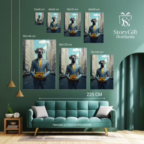  Tablou Canvas Personalizat Ținută Office Style Pe Străzile Din New YorkMarime 40x25CM [5]