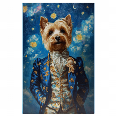 Abstract - Tablou Canvas Personalizat - Animal în Ținută Regală cu Jupon Albastru
Marime 40x25CM