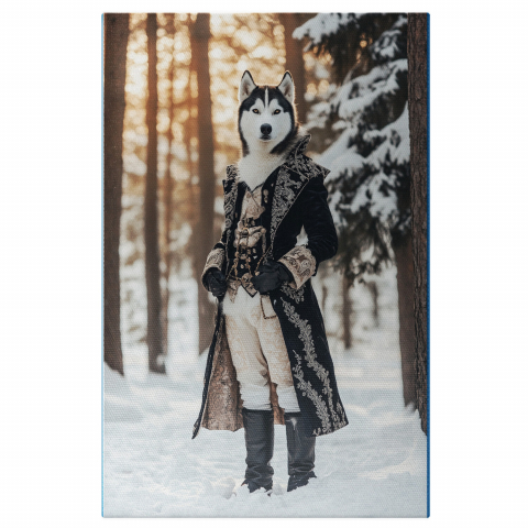 Natură - Tablou Canvas Personalizat Ținută Regală Iarna în Pădure Albă
Marime 40x25CM