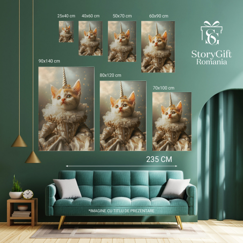 Tablou Regina Personalizat - Guler Ruff, Coif Aurit, AccesoTablou Regina Personalizat - Guler Ruff, Coif Aurit, Accesorii Nobile
rii Nobile
Marime 40x25CM [5]